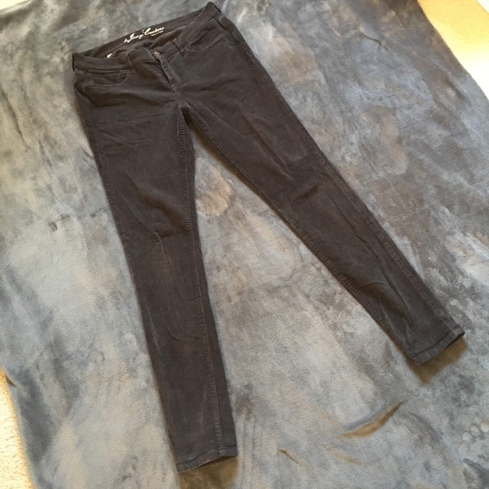 JUICY COUTURE corduroy jeggings in charcoal